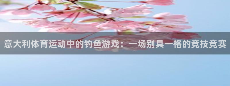 oety欧亿：意大利体育运动中的钓鱼游戏：一场别具一格的竞技竞赛